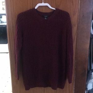 Forever 21 burgundy sweater